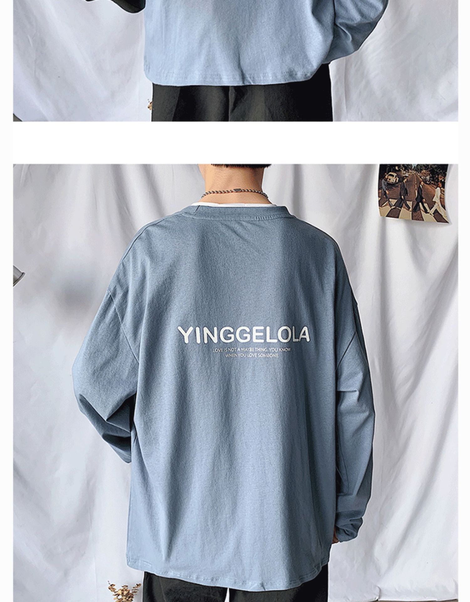 Áo Thun Thời Trang Tay Dài In Chữ Cá Tính Cho Nam | BigBuy360 - bigbuy360.vn