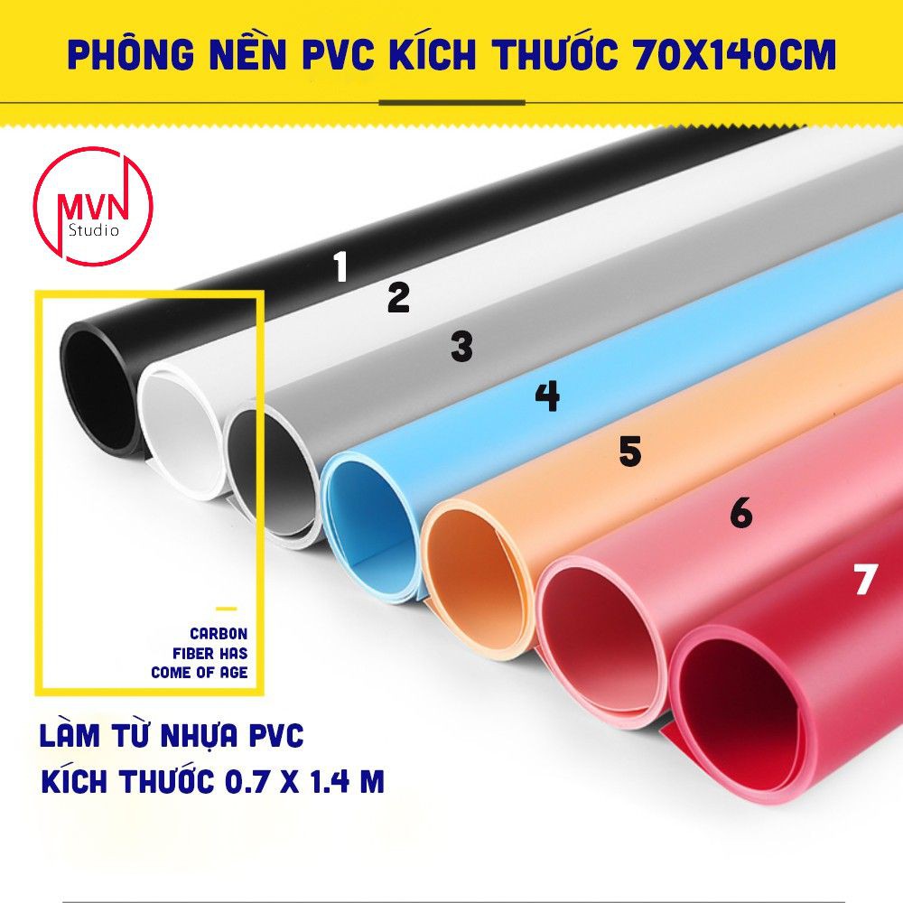 Phông nền trơn nhựa PVC công cụ hỗ trợ chụp ảnh sản phẩm chuyên nghiệp - MVN Studio