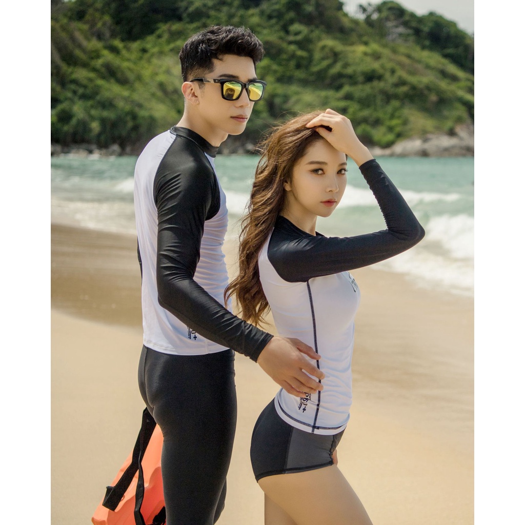 Áo tay dài / quần bơi thiết kế thời trang nhanh khô chống nắng cho nam và nữ