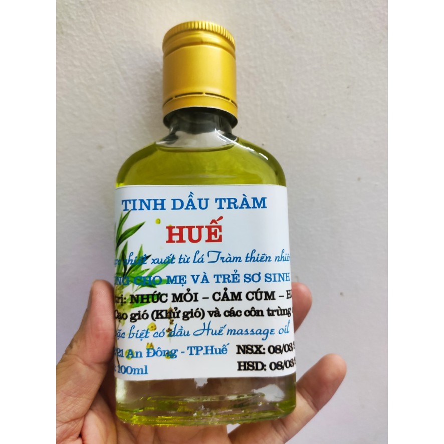 Tinh dầu tràm Huế chai dẹt 100ml