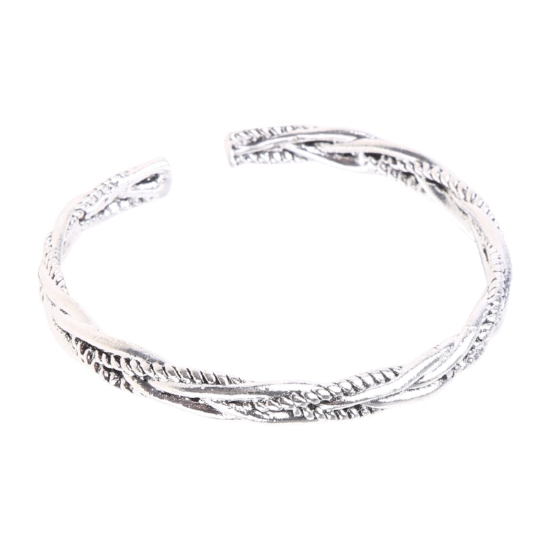 Vòng Tay Dây Bện Bằng Hợp Kim Cho Nam Và Nữ