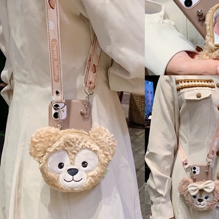 Ốp Điện Thoại Dạng Ví Hình Gấu Duffy Hoạt Hình Có Dây Đeo Cho IPHONE 14 13 PRO MAX 12 MINI 11 5 5S 6 7 8 + PLUS