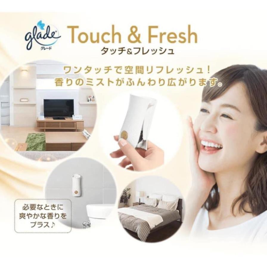 (SALE, Chuẩn store nhật) Máy xịt thơm phòng tự động GLADE Nhật Bản + 1 lõi thay thế 14ml