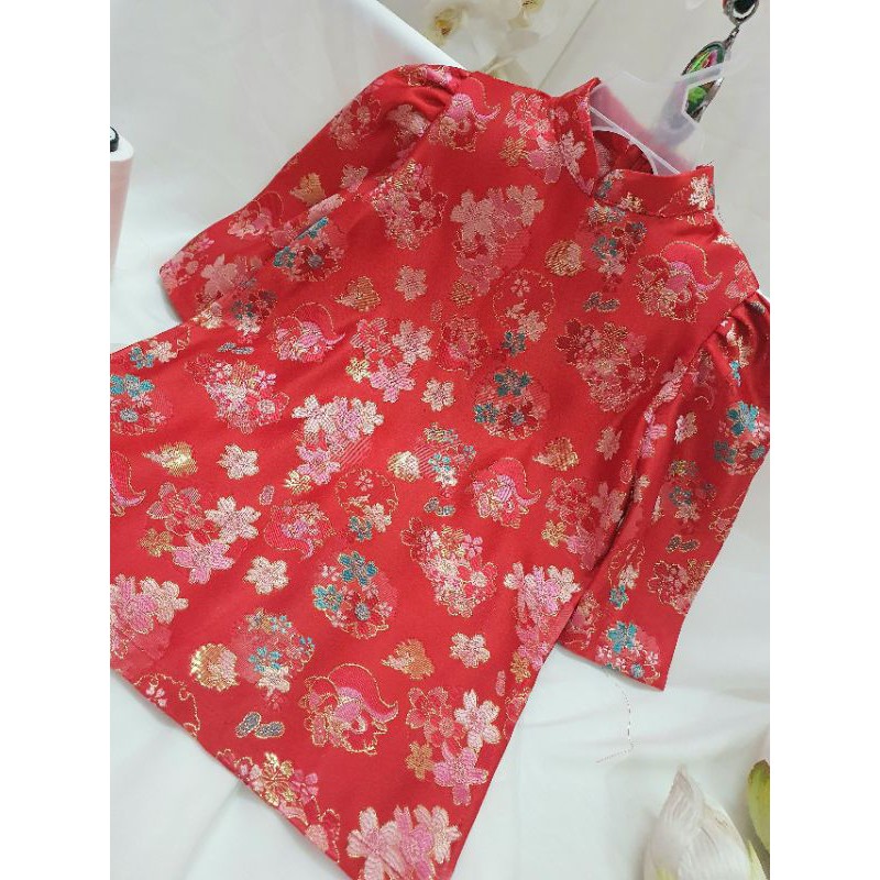 Áo Dài Bé Gái 💖𝑭𝒓𝒆𝒆𝒔𝒉𝒊𝒑💖 Set Áo Dài Phối Hoa Cho Bé - Hàng VNXK - Áo Dài SViet 44 | BigBuy360 - bigbuy360.vn