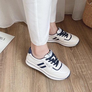 giày thể thao phối kẻ màu