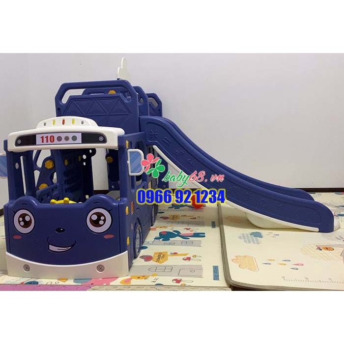 Cầu trượt xích đu xe bus đa năng cho bé YG02100