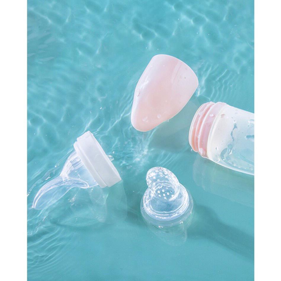 [HCM - SIÊU RẺ] Bình Thìa Kèm Túi Nhai Ăn Dặm VCOOL Tiện Dụng Cho Bé