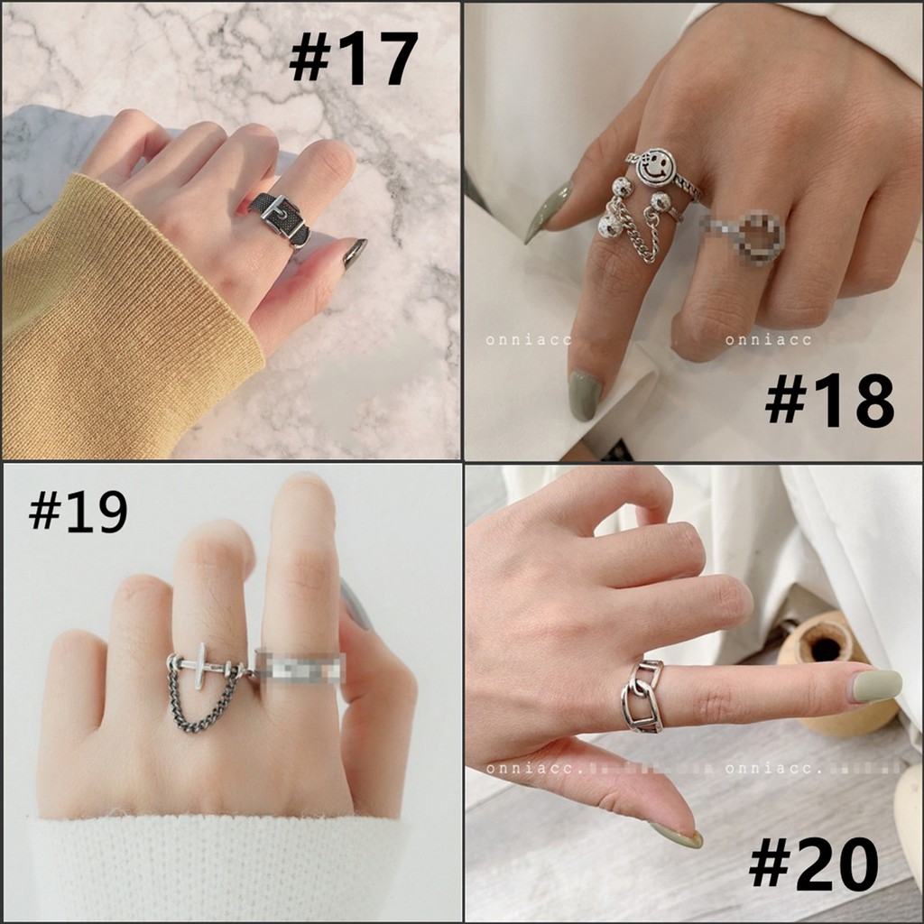 Nhẫn Hàn Quốc Sáng Tạo Độc Đáo B750