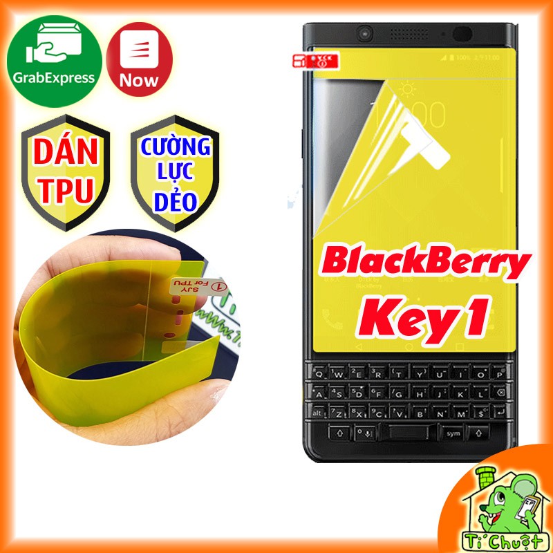 [Mã ELORDER5 giảm 10K đơn 20K] [Ảnh Thật] Dán TPU BlackBerry Key1/ Keyone Cường Lực Dẻo Trong Suốt Mặt Trước