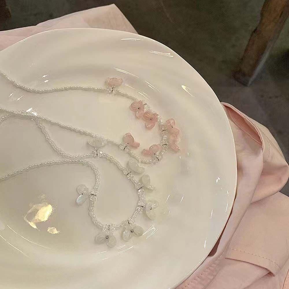 AROMA Vòng cổ Hạt Mặt Hoa Phong Cách Bohemian Thời Trang Mùa Hè