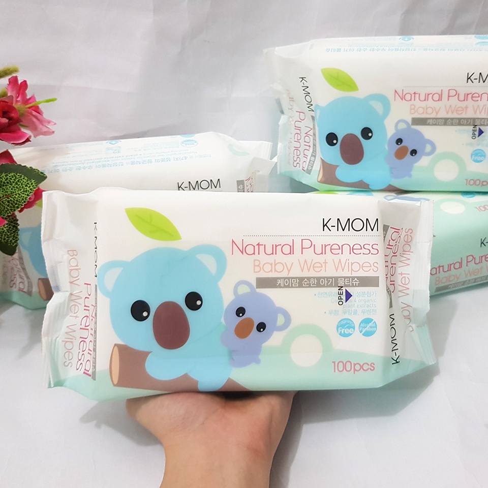 Khăn Giấy Ướt K-Mom Hàn Quốc Gói 100 Tờ - 8809323131109