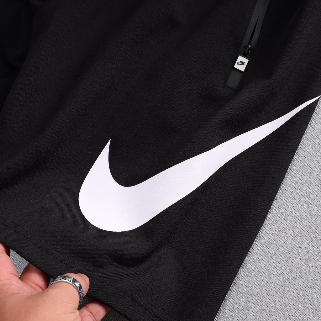 Quần short thể thao chạy bộ/tập gym chất thun PC dày dặn, co giãn, 3 túi khóa kéo 10220