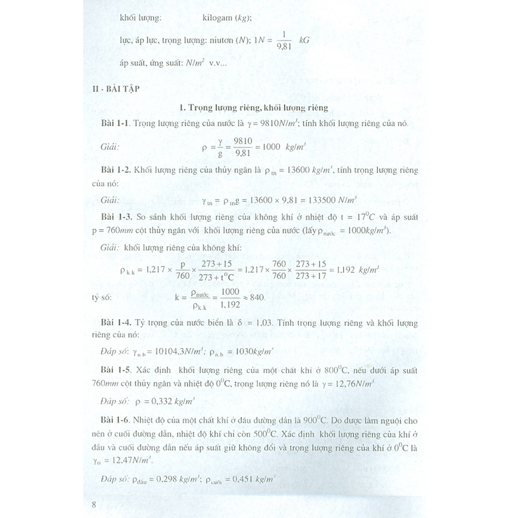 Sách - Bài Tập Thủy Lực - Tập 1