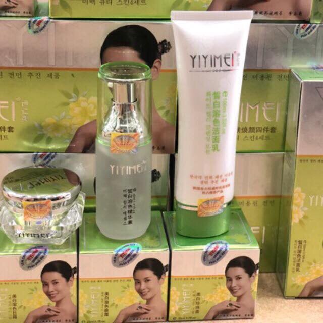 Bộ mỹ phẩm YiYiMei 5in1 giảm nám, trắng da