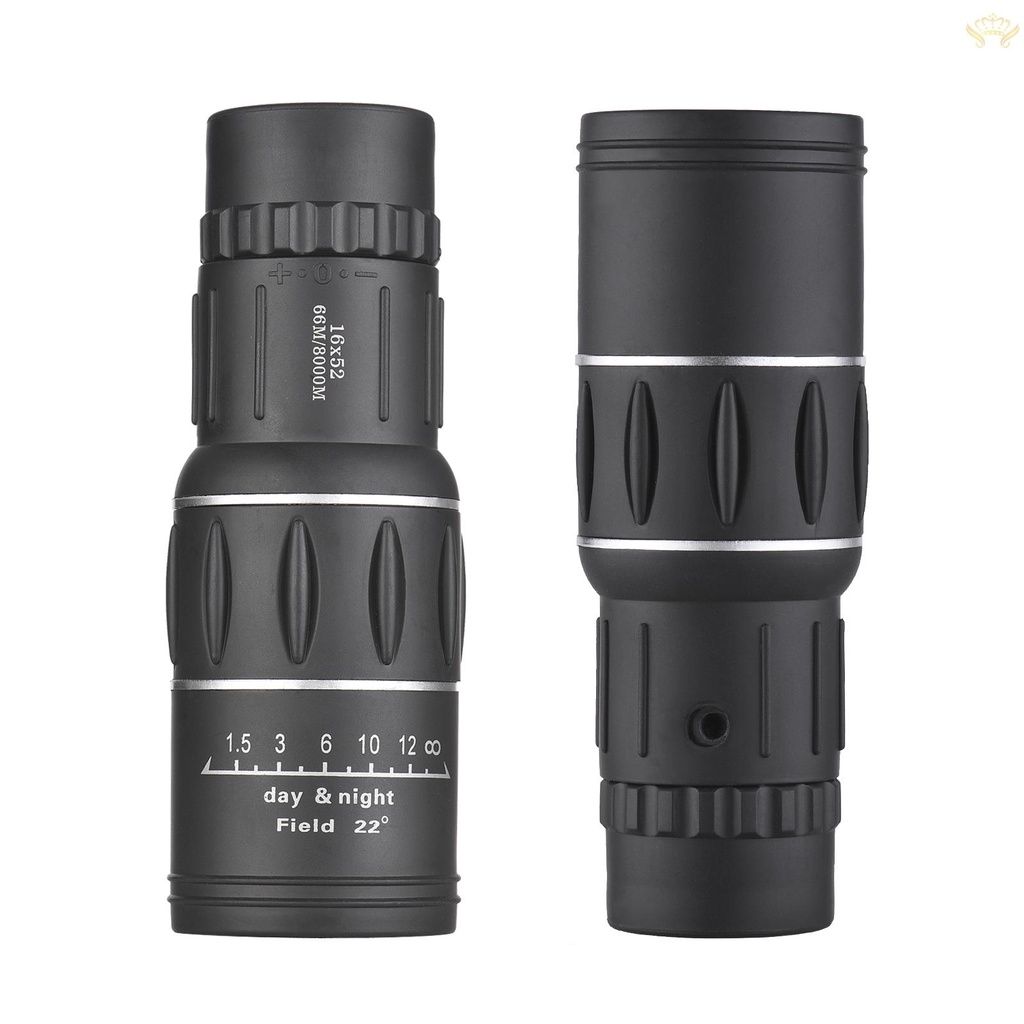 Ống Nhòm Một Mắt Mini 16X52 Công Suất Cao Với Lỗ Vít 1 / 4 Inch Làm Sạch Tiện Dụng Mang Theo Du Lịch