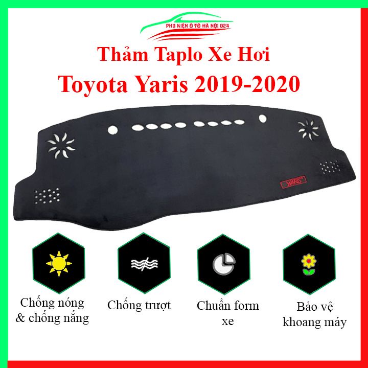Thảm taplo xe ô tô TOYOTA Yaris 2019-2020-2021-2022-2023 chống nắng nóng làm mát xe mở rộng tầm nhìn