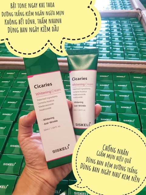 KEM DƯỠNG DA NÂNG TONE, NGĂN NGỪA MỤN SISKELI