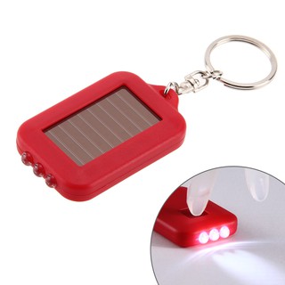 🎈Multifunctional Solar Energy 3 Light LED Electric Torch Key Chain Accessory