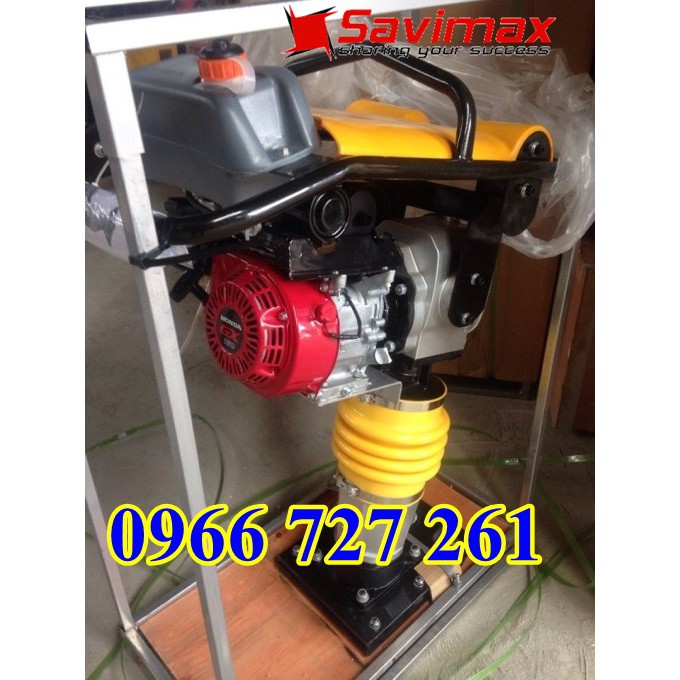 Đầm cóc chạy xăng HCR110 động cơ Honda GX160 5.5HP, máy xây dựng giá rẻ SAVIMAX