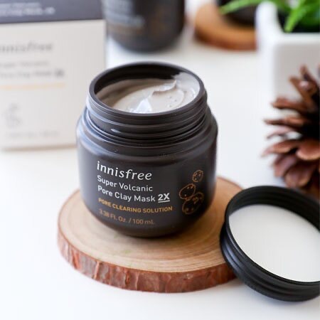 Mặt Nạ Đất Sét Innisfree Super Volcanic Pore Clay Mask 2X 100ml