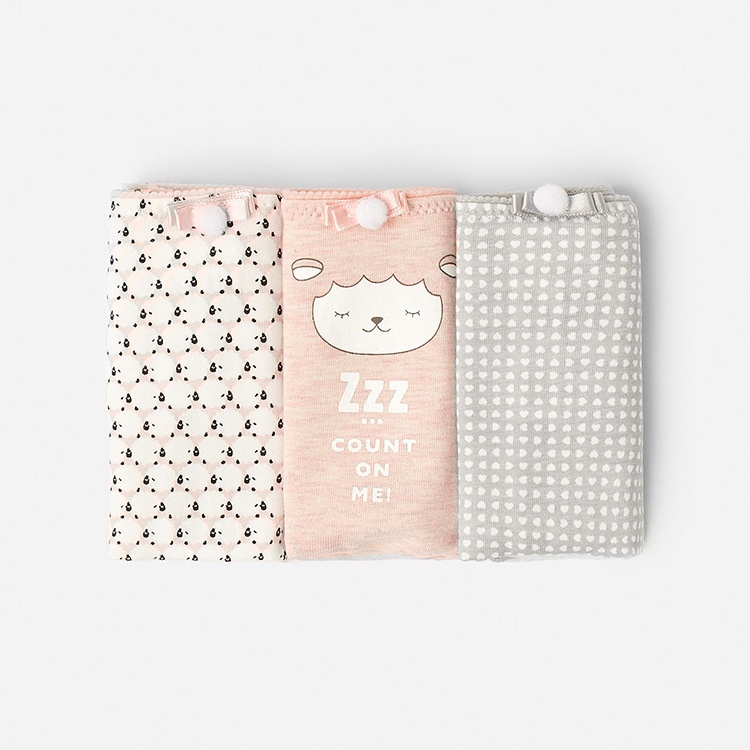 Set 3 Quần Lót Nữ Oysho, Đồ Lót Nữ Cao Cấp Hàng Xuất Dư Oysho Mẫu Sheep