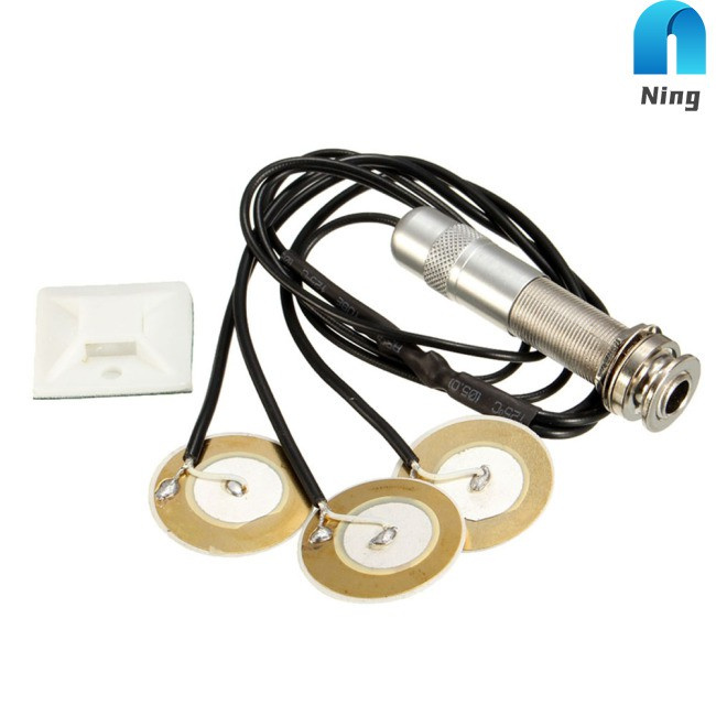 Ning Musical Instruments Pickups Professional Piezo Contact Microphone Pickup Acoustic 3 in 1 for Guitar Violin Ukulele