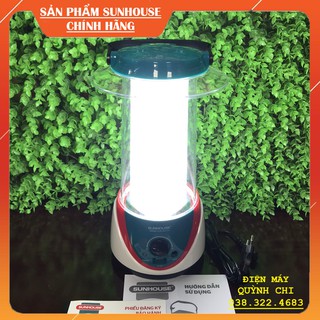 Đèn sạc tích điện siêu sáng đa năng SUNHOUSE Model: SHE-6037LA, đèn sạc dự phòng cúp điện - Chính hãng Sunhouse.