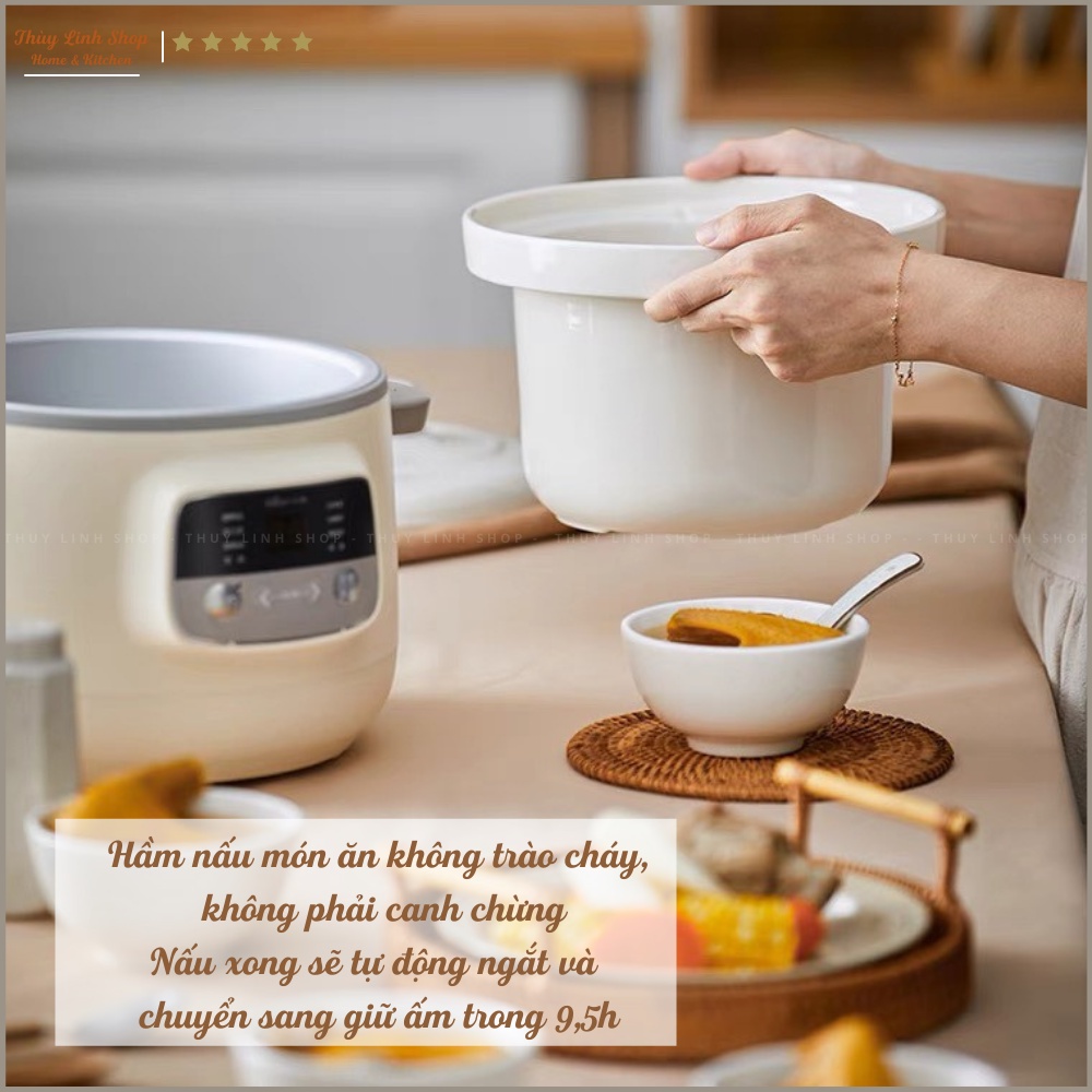NỒI NẤU CHÁO ĐA NĂNG BEAR 3 LÍT BẢO HÀNH CHÍNH HÃNG 12 THÁNG CÓ HDSD TIẾNG VIỆT