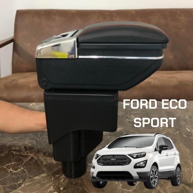 Hộp tỳ tay xe FORD ECO SPORT cao cấp tích hợp cổng sạc USB - Bảo hành 1 đổi 1