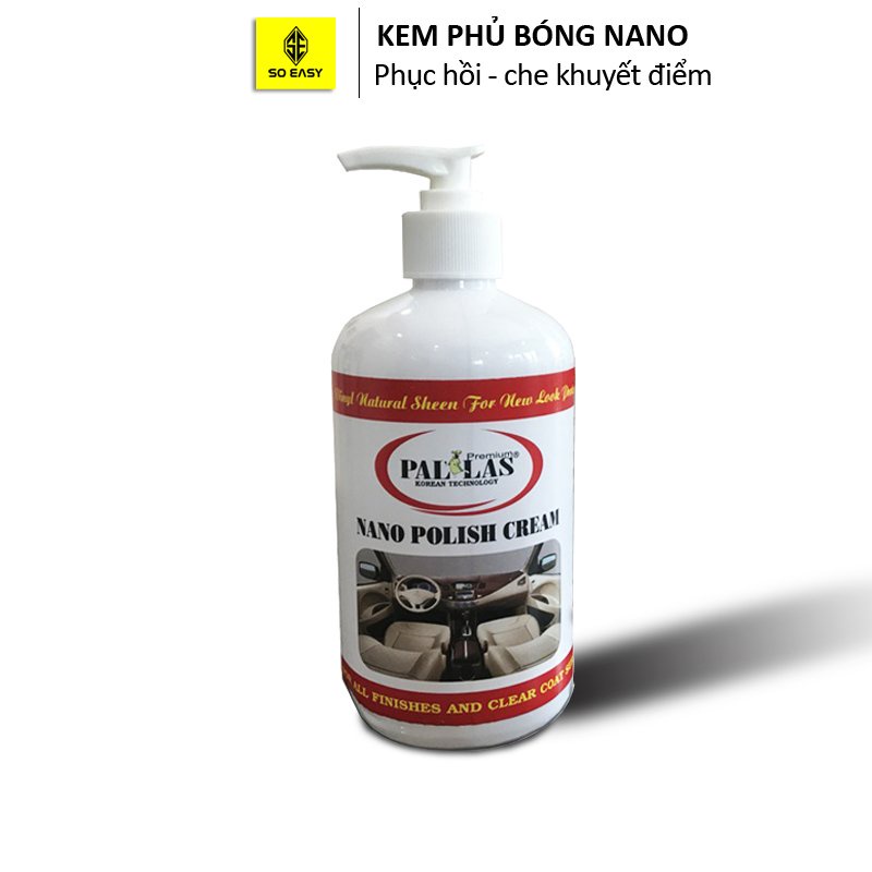 Kem phủ bóng NANO SOEASY Polish Cream 250g,dùng đánh bóng nhựa, da, simili, hạn chế bám bụi