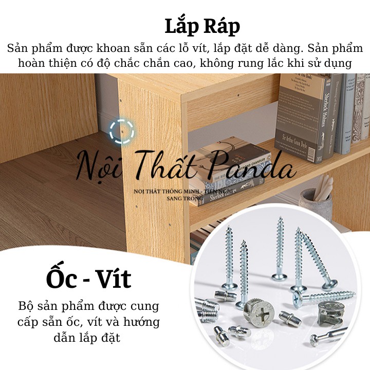 Bàn Làm Việc Kết Hợp Giá Để Sách Và Ngăn Kéo - Bàn Gỗ Cao Cấp