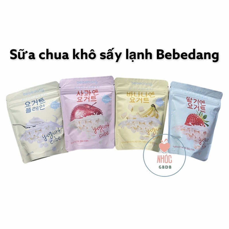 Sữa chua khô sấy lạnh Bebedang cho bé gói 16g Hàn Quốc