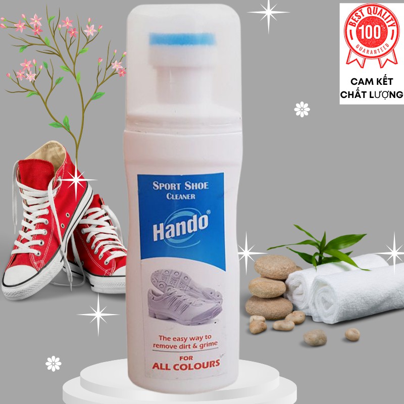 Xi vệ sinh, đánh giầy thể thao HANDO 100ml, tẩy sạch vết ố bẩn, không phai màu giày, trắng sạch như mới,bảo vệ lớp da