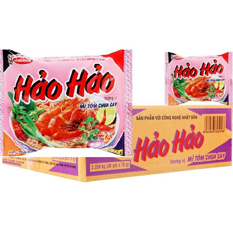 Hảo Hảo tôm chua cay thùng 30goi
