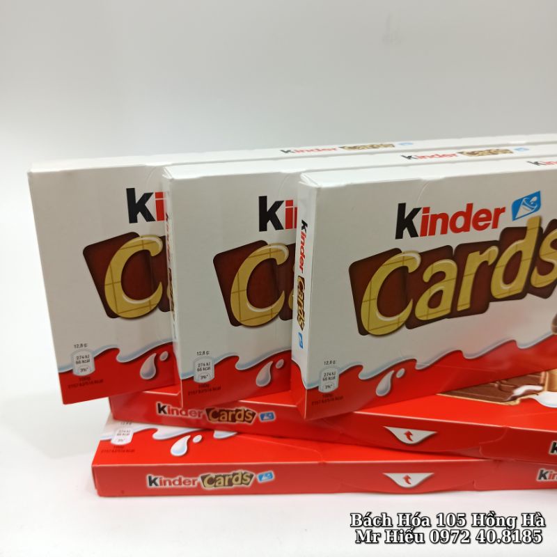 [T4/2022] Socola Kinder Cards 5 thanh 128g