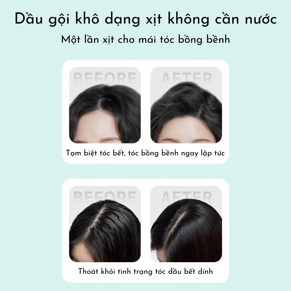 Dầu Gội Khô Dạng Xịt Spes, Xịt Gội Đầu Khô Cấp Tốc Giúp Tóc Bồng Bênh Suốt 8 Tiếng Không Bết Dính - LAI'S STORE