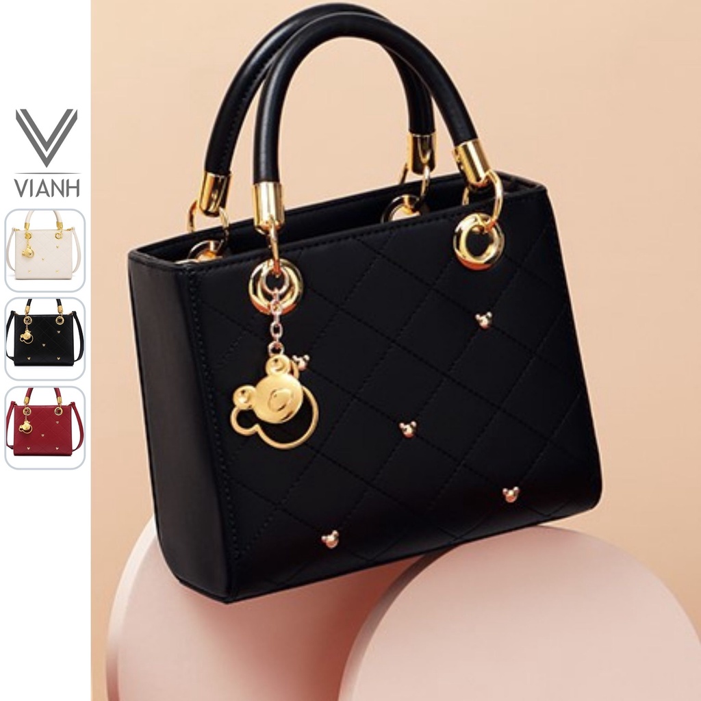 Túi Xách Nữ Thời Trang đẹp sang trọng Just Star ViAnh Store 172633 Charm Gấu