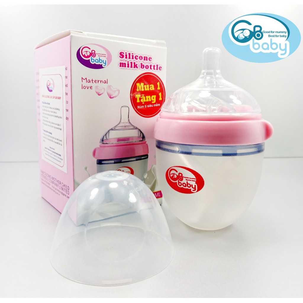 Bình sữa Silicon Cao Cấp GB-Baby Chính Hãng dung tích 150ml/ 250ml