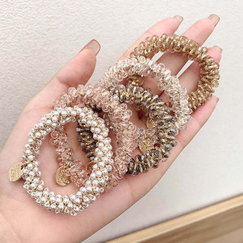 Dây Buộc Tóc Đính Ngọc Trai Thời Trang Cho Nữ