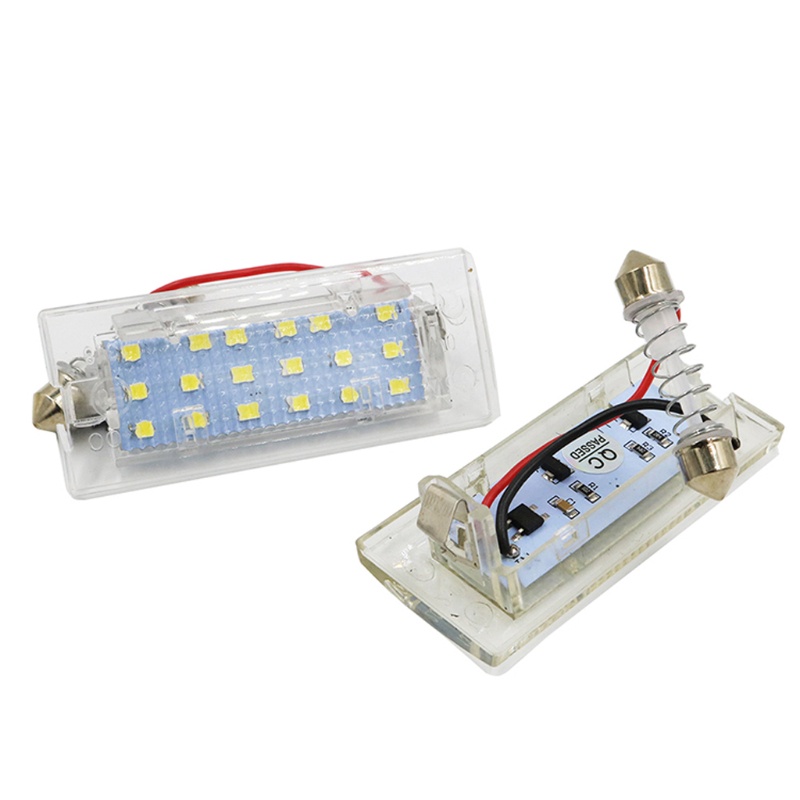 Set 2 Đèn LED 18 SMD 3528 12V Gắn Biển Số Xe Cho E53 X5 1999-2003 E83 X3 03-10