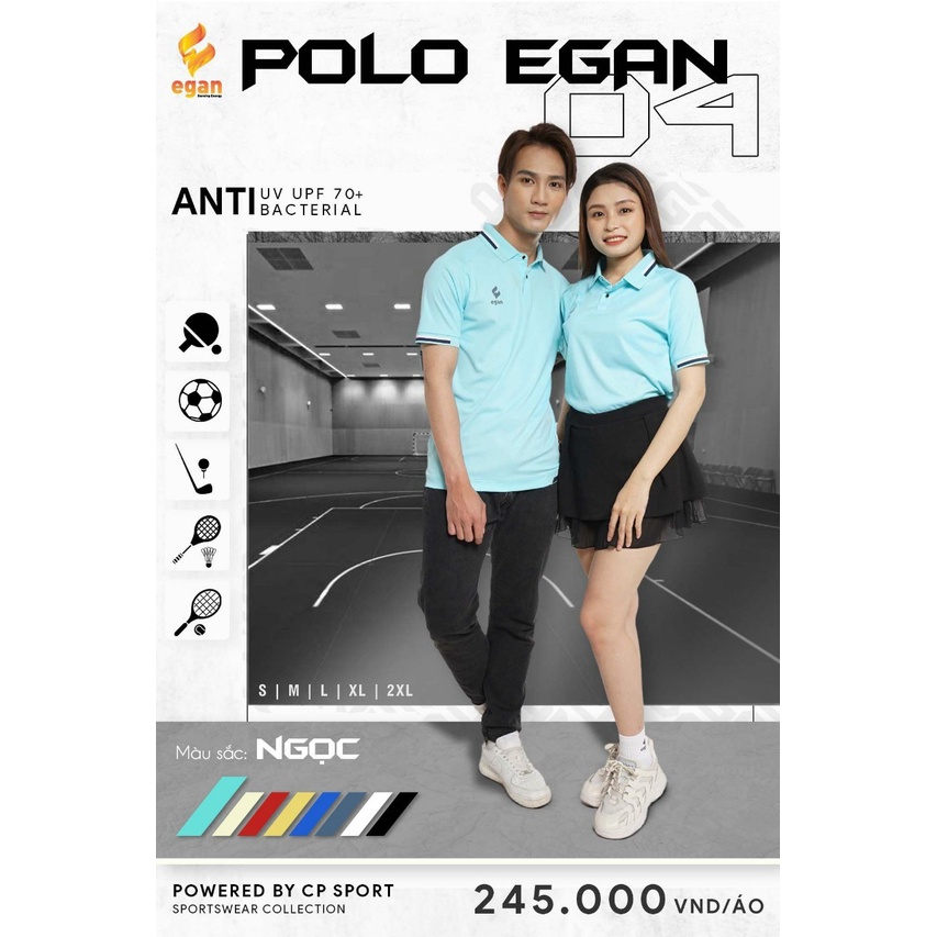 ÁO POLO EGAN 04 CAO CẤP CHỐNG TIA UV BẢO VỆ MÔI TRƯỜNG THIẾT KẾ THỜI TRANG