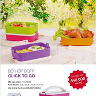 Hộp cơm chia ngăn Tupperware Click To Go