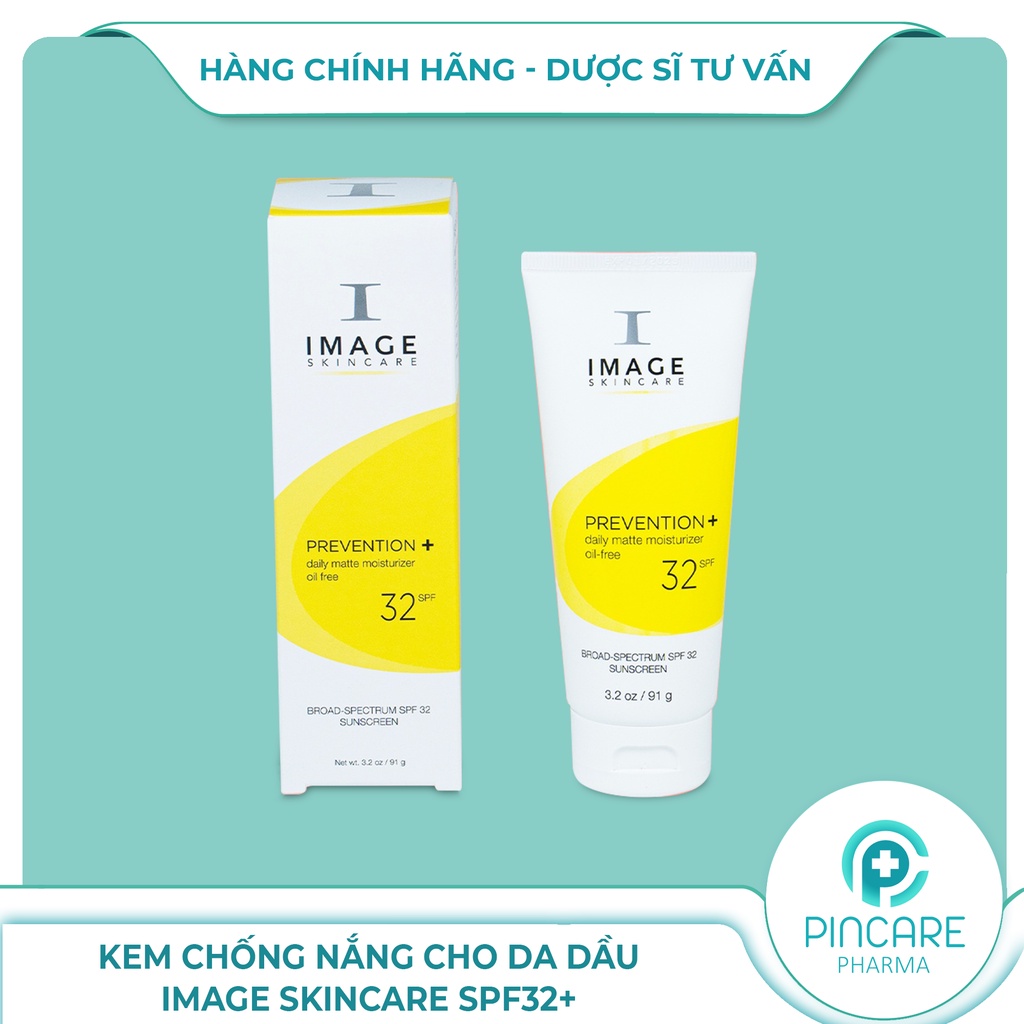 Kem chống nắng vật lý cho da dầu mụn Image Skincare Prevention SPF32+ 91g - Hàng chính hãng - Nhà Thuốc PinCare