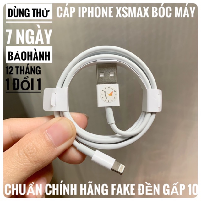 Cáp iPhone ZIN BÓC MÁY 100% - BH 1 năm