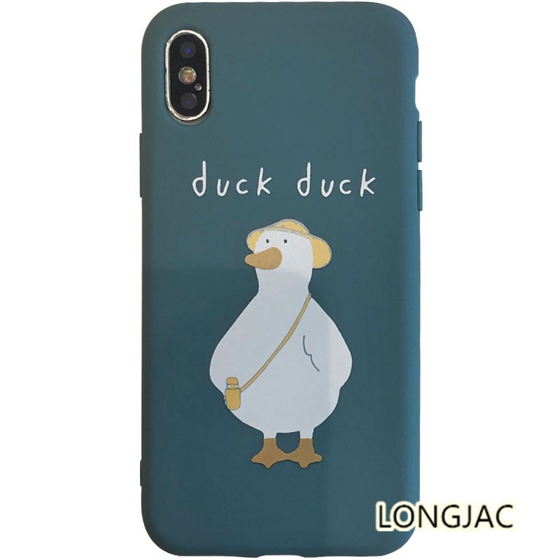 ốp lưng điện thoại hình con vịt đáng yêu cho iphone 6/6s/7/8/x