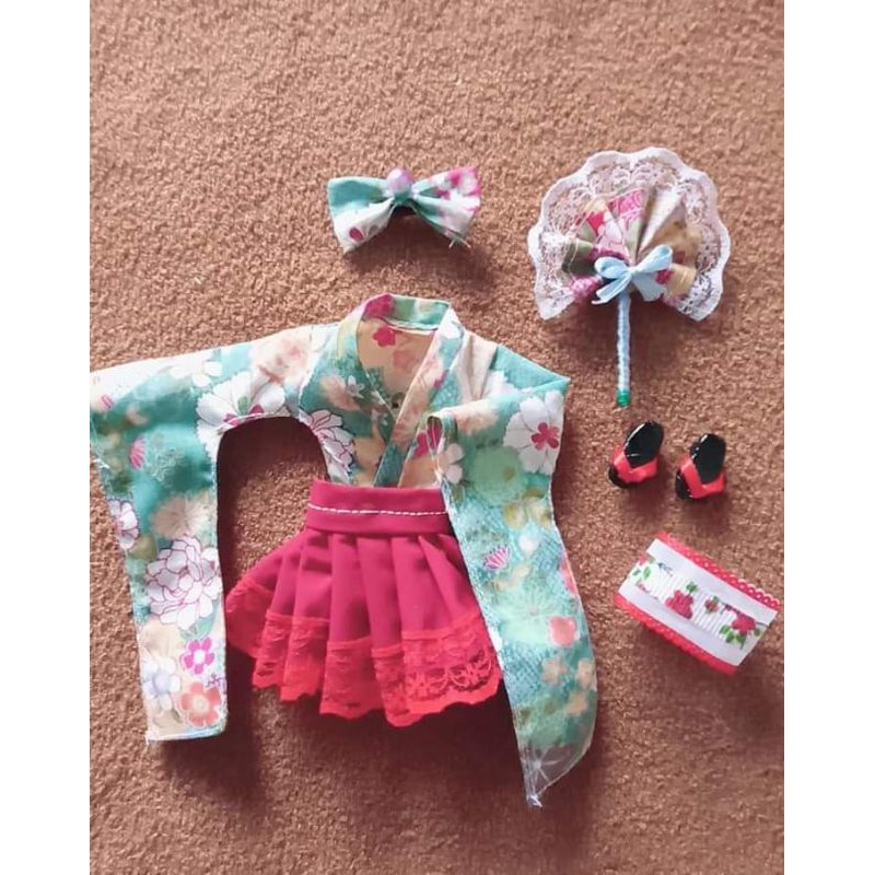 sét kimono Nhật Bản búp bê barbie xinyi blyther muse fr blyther