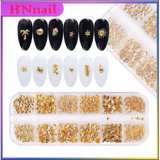 Khay sét phụ kiện charm 12 ô trang trí móng nail art shop