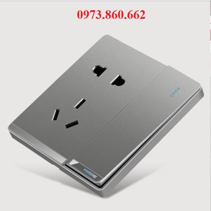 Ổ cắm công tắc ghi xám cao cấp -TBĐ