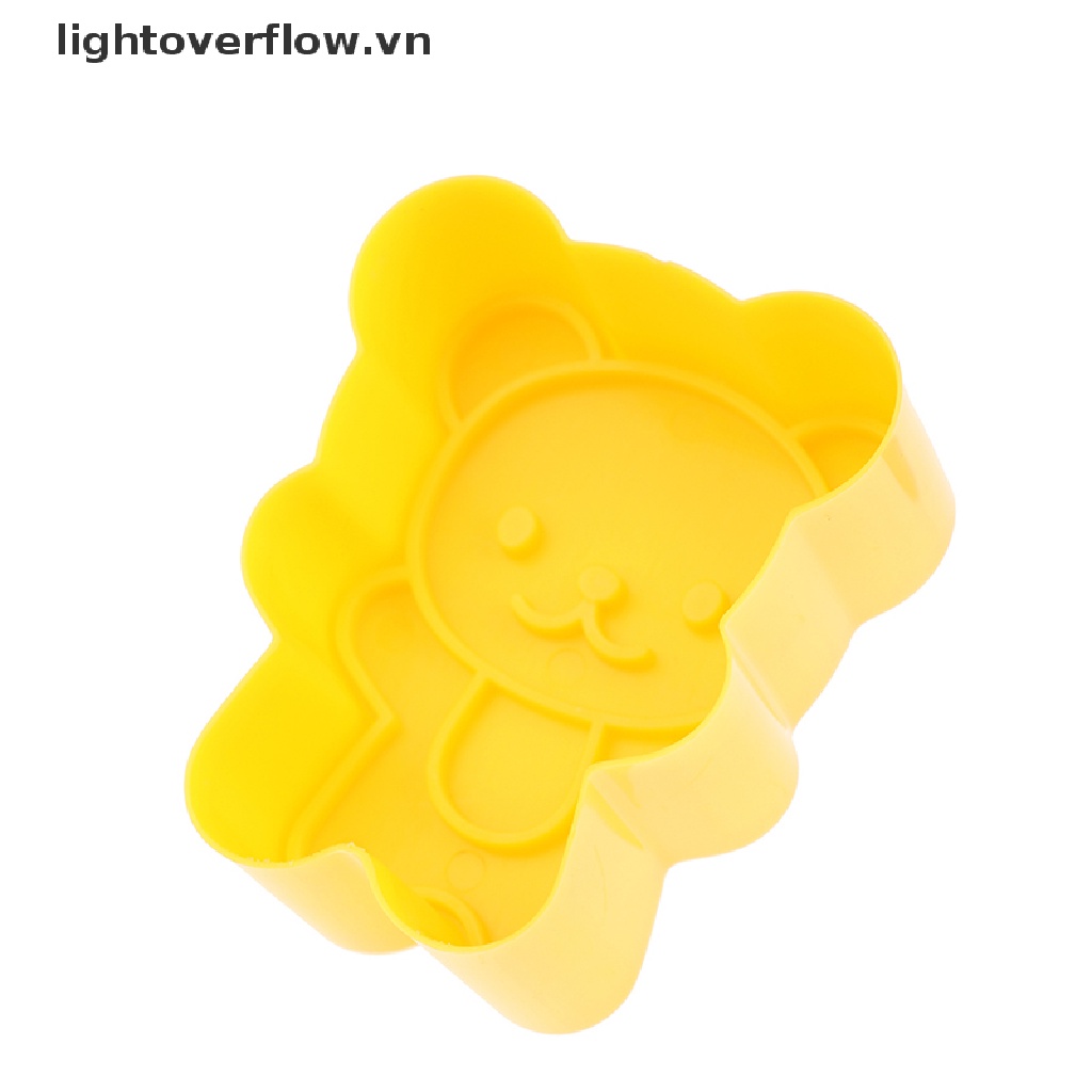 [lightoverflow] 4Pcs/set Cute Samll Dolphin Samll Seal Squirrel Bear Sandwich Cookie Mold Cutter [VN]