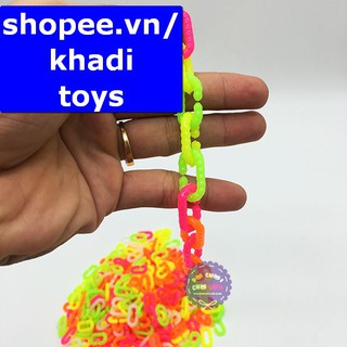 Đồ chơi ghép móc xích cho bé (500 gram - khoảng 1100 móc)